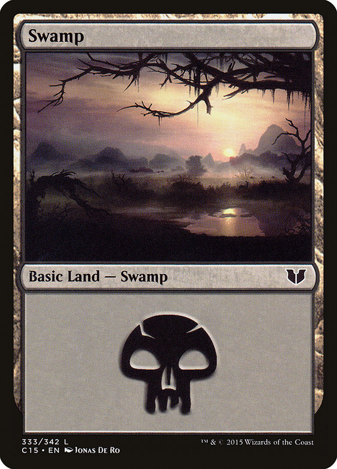 {B}[C15 333] Swamp (333) [Commander 2015]