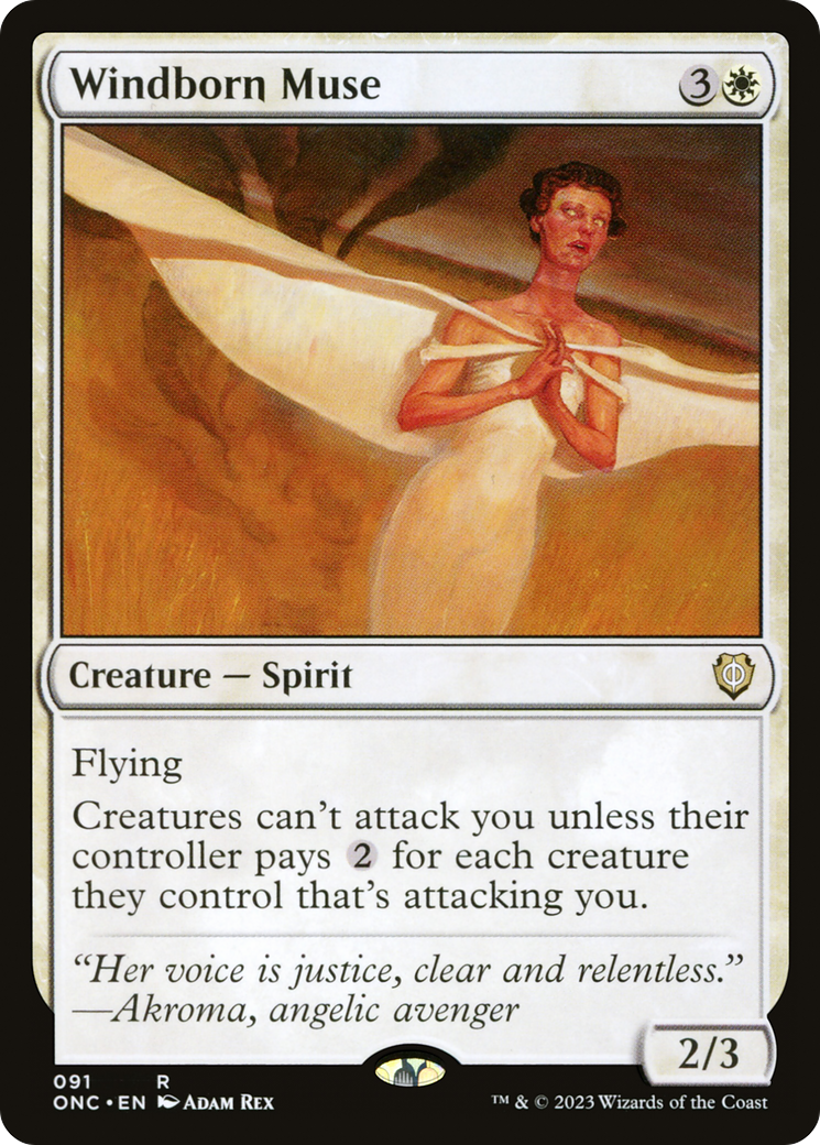 {R} Windborn Muse [Phyrexia: All Will Be One Commander][ONC 091]