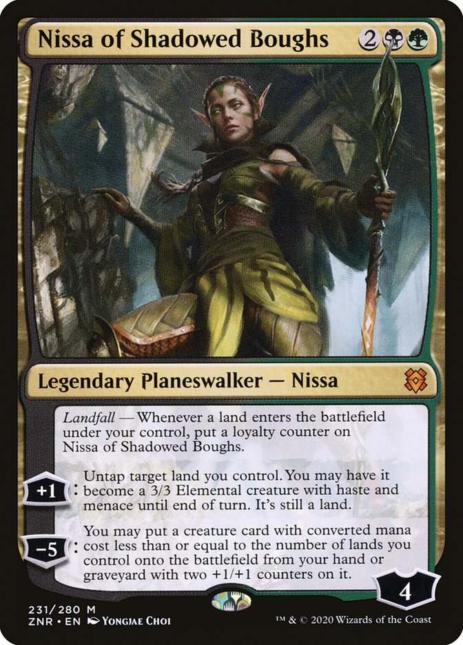 {R} Nissa of Shadowed Boughs [Zendikar Rising][ZNR 231]