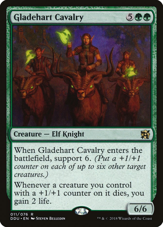 {R} Gladehart Cavalry [Duel Decks: Elves vs. Inventors][DDU 011]