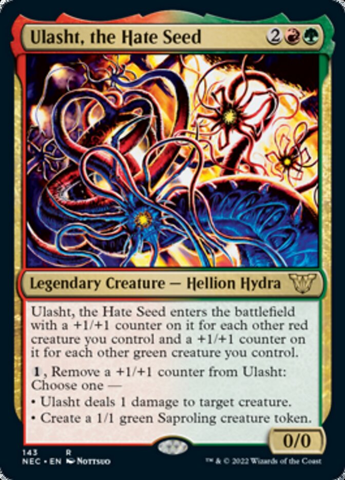 {R} Ulasht, the Hate Seed [Kamigawa: Neon Dynasty Commander][NEC 143]