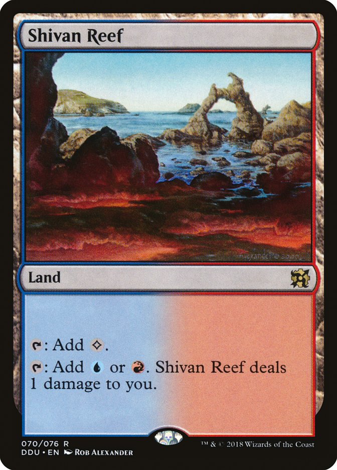 {R} Shivan Reef [Duel Decks: Elves vs. Inventors][DDU 070]