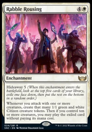 {R} Rabble Rousing (Promo Pack) [Streets of New Capenna Promos][PP SNC 024]