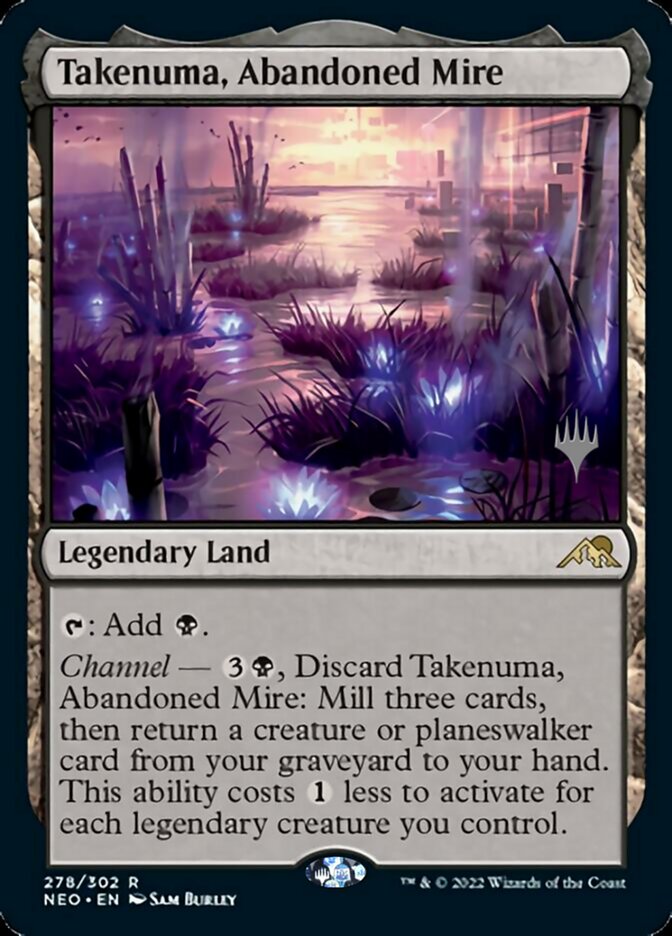 {R} Takenuma, Abandoned Mire (Promo Pack) [Kamigawa: Neon Dynasty Promos][PP NEO 278]