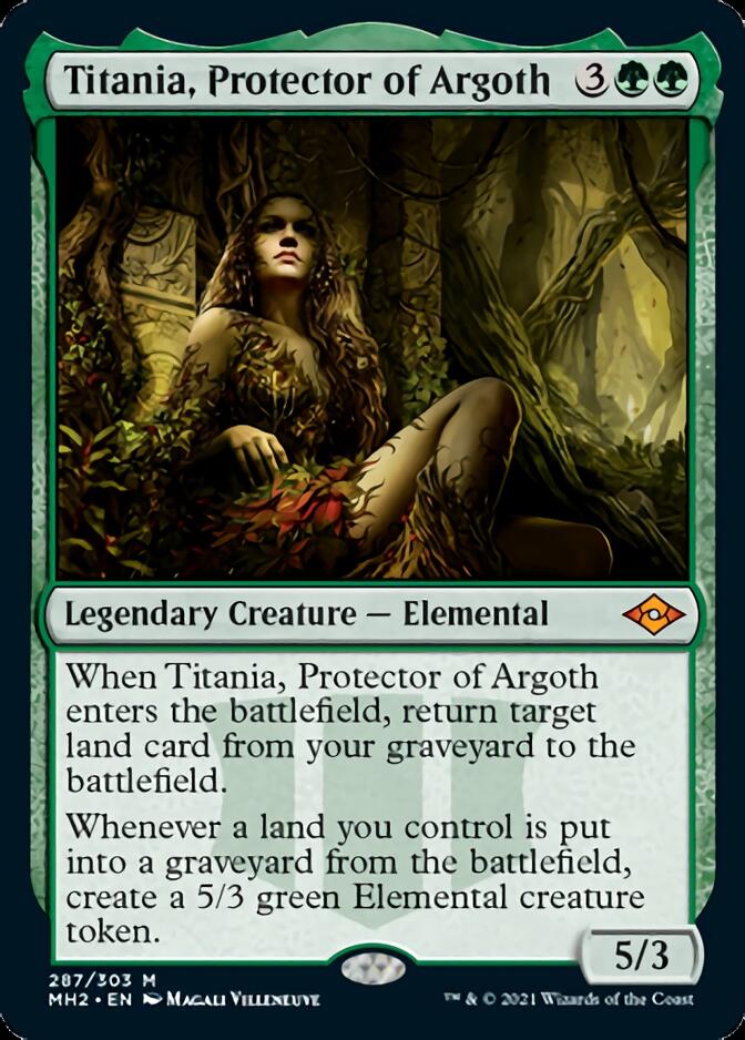 {R} Titania, Protector of Argoth (Foil Etched) [Modern Horizons 2][ET MH2 287]