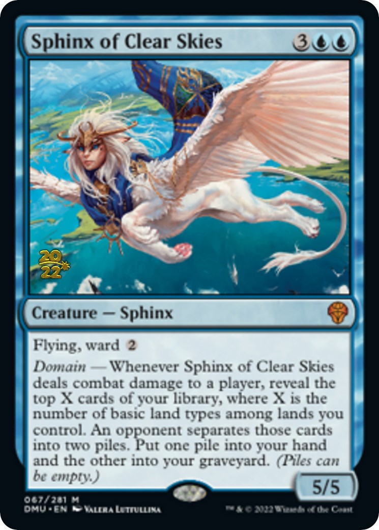 {@R} Sphinx of Clear Skies [Dominaria United Prerelease Promos][PR DMU 067]