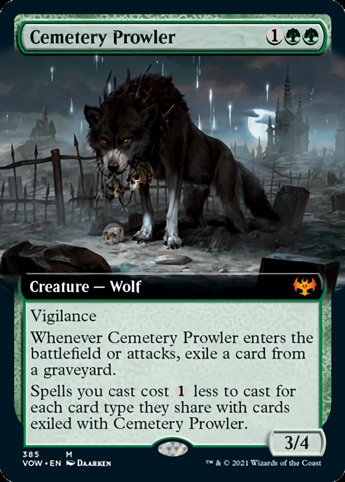 {R} Cemetery Prowler (Extended Art) [Innistrad: Crimson Vow][VOW 385]