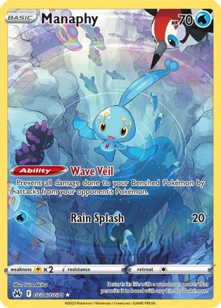 [PKM-R] Manaphy (GG06/GG70) [Sword & Shield: Crown Zenith]