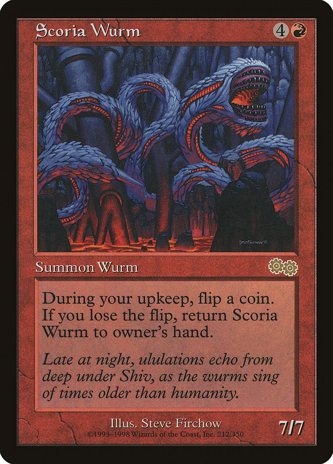 {R} Scoria Wurm [Urza's Saga][USG 212]