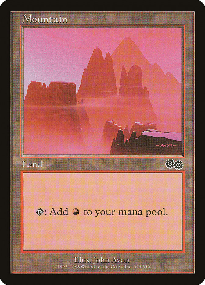 {B}[USG 346] Mountain (346) [Urza's Saga]