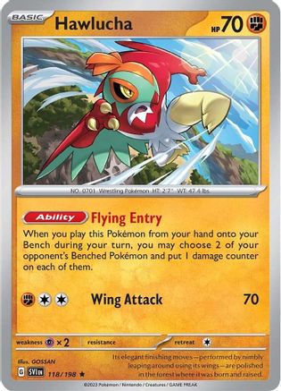 Hawlucha 118 - SV01 Scarlet & Violet Base Set Holofoil