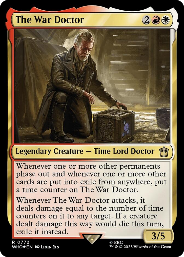 {R} The War Doctor (Surge Foil) [Doctor Who][WHO 772]