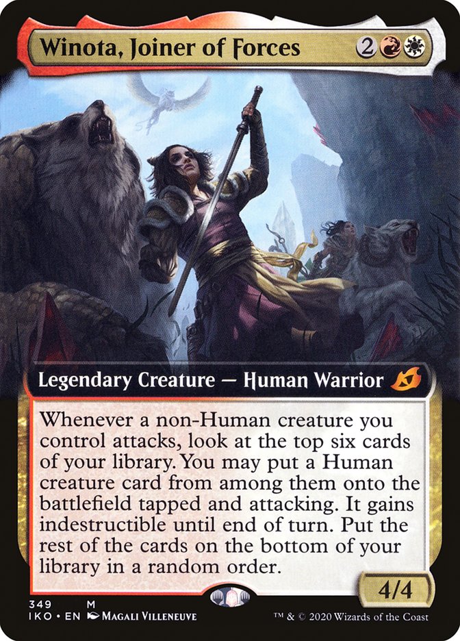 {R} Winota, Joiner of Forces (Extended Art) [Ikoria: Lair of Behemoths][IKO 349]