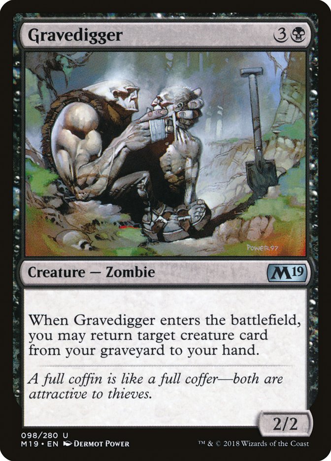 {C} Gravedigger [Core Set 2019][M19 098]