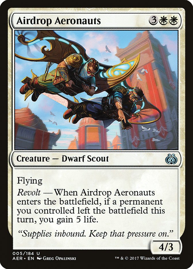 {C} Airdrop Aeronauts [Aether Revolt][AER 005]