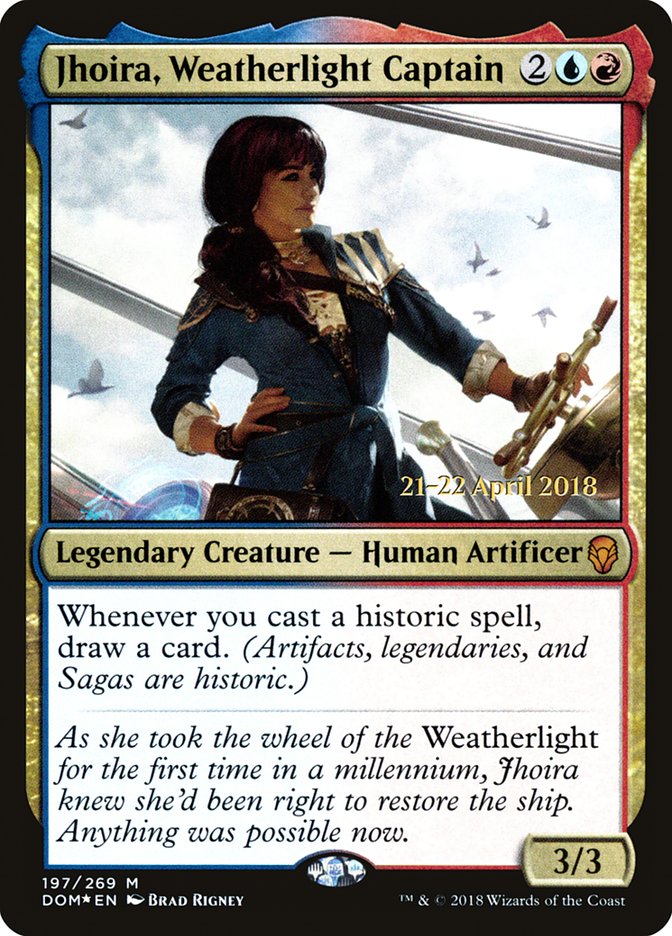 {R} Jhoira, Weatherlight Captain [Dominaria Prerelease Promos][PR DOM 197]