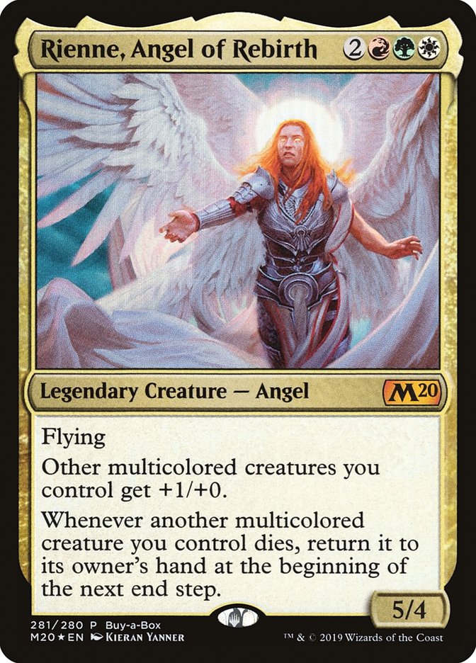 {R} Rienne, Angel of Rebirth (Buy-A-Box) [Core Set 2020][M20 281]