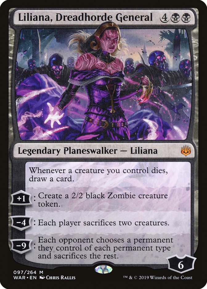 {R} Liliana, Dreadhorde General [War of the Spark][WAR 097]