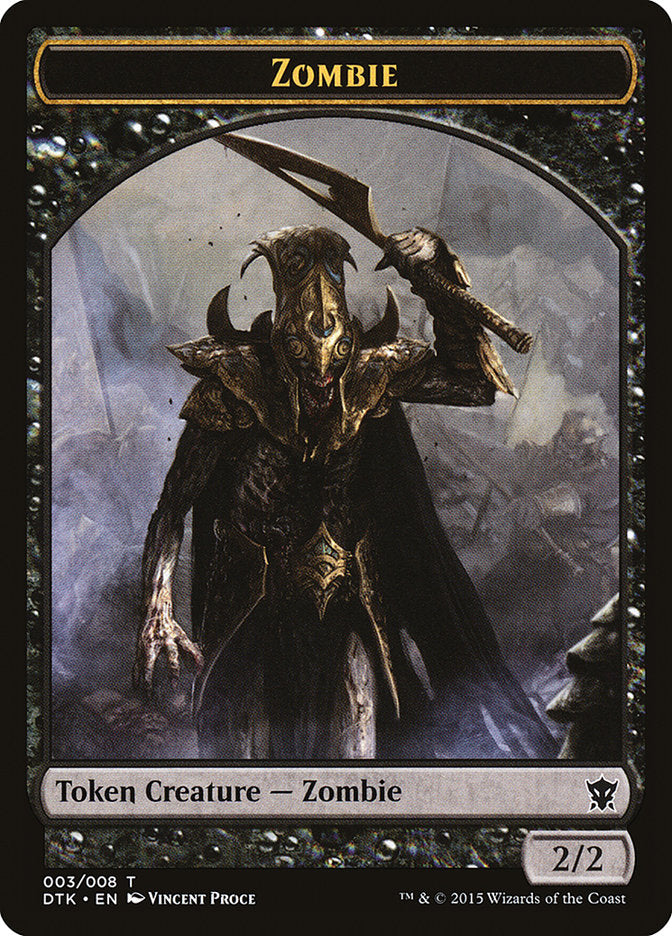 {T} Zombie Token [Dragons of Tarkir Tokens][TDTK 003]