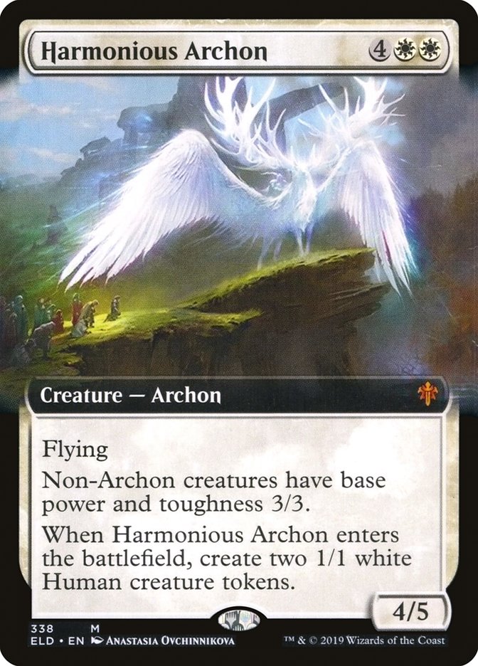 {R} Harmonious Archon (Extended Art) [Throne of Eldraine][ELD 338]