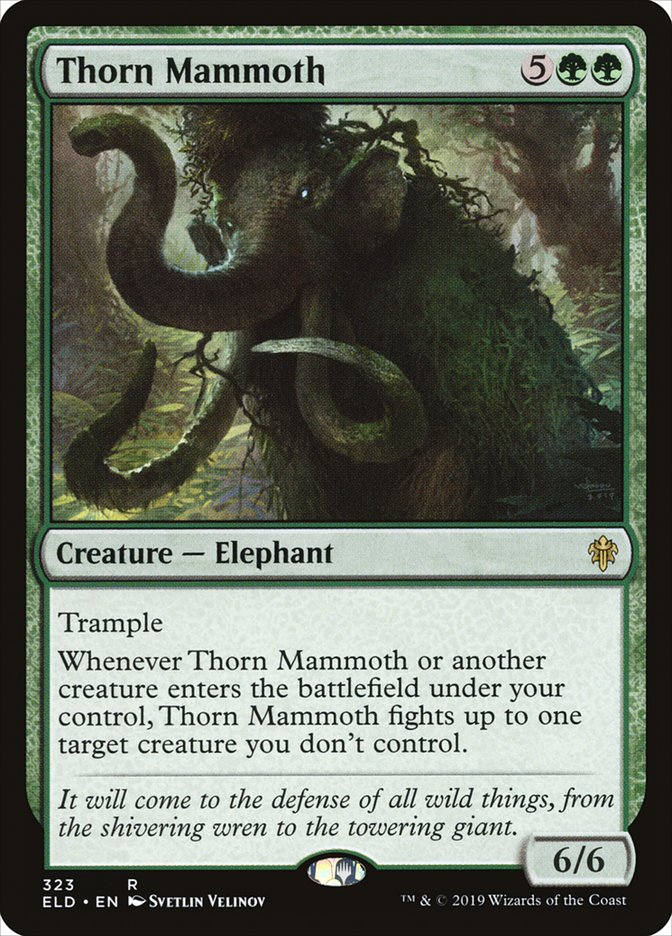 {R} Thorn Mammoth [Throne of Eldraine][ELD 323]