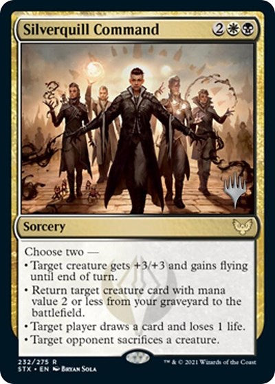 {R} Silverquill Command (Promo Pack) [Strixhaven: School of Mages Promos][PP STX 232]