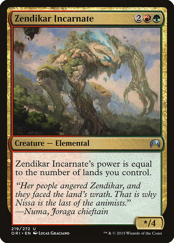 {C} Zendikar Incarnate [Magic Origins][ORI 219]