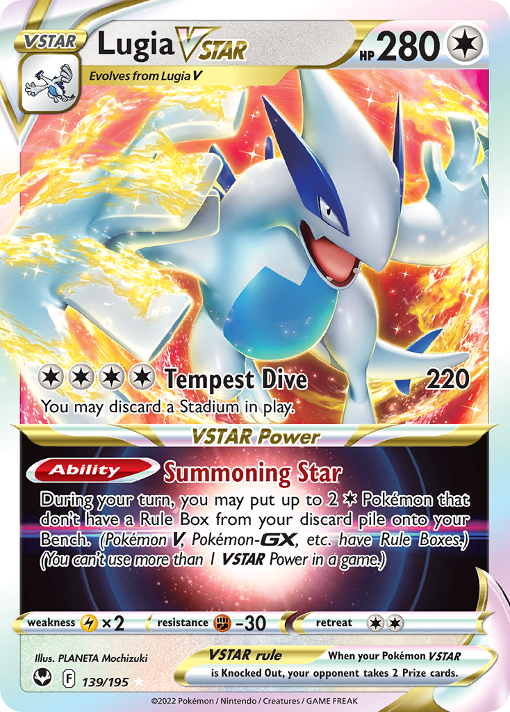 [JUM PKM-R] Lugia VSTAR (139/195) (Jumbo Card) [Sword & Shield: Silver Tempest]