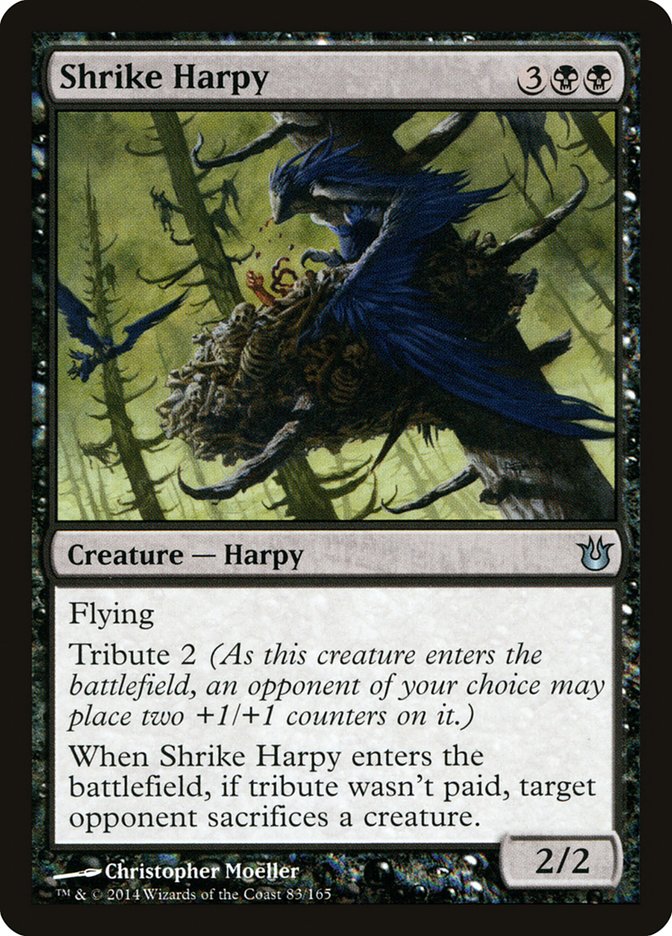 {C} Shrike Harpy [Born of the Gods][BNG 083]