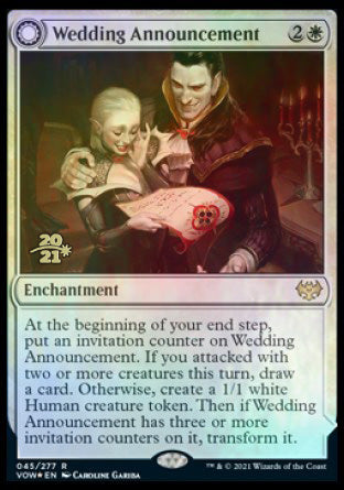 {@R} Wedding Announcement // Wedding Festivity [Innistrad: Crimson Vow Prerelease Promos][PR VOW 045]