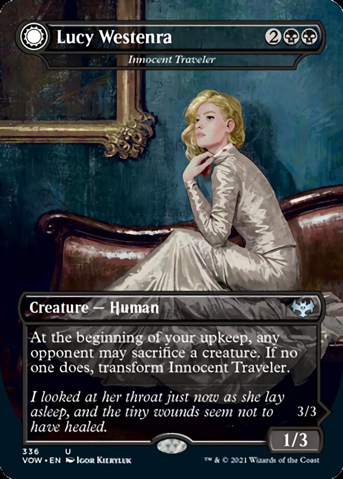 {C} Innocent Traveler // Malicious Invader - Lucy Westenra // Lucy, Arisen Vampire [Innistrad: Crimson Vow][VOW 336]