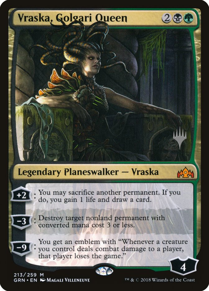 {R} Vraska, Golgari Queen (Promo Pack) [Guilds of Ravnica Promos][PP GRN 213]