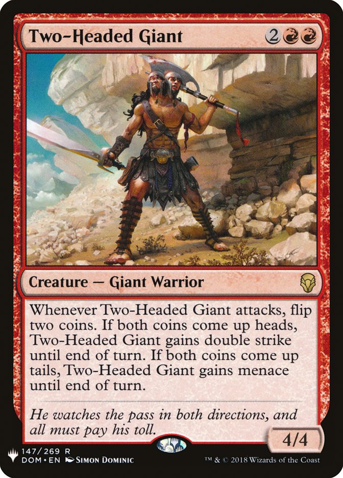 {R} Two-Headed Giant [Mystery Booster][MB1 DOM 147]