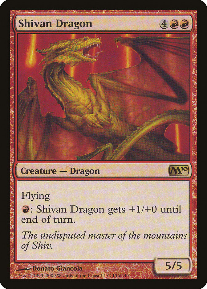 {R} Shivan Dragon [Magic 2010][M10 156]