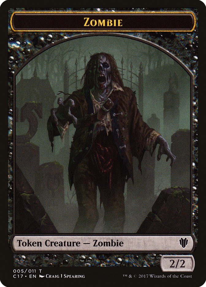 {T} Vampire // Zombie Double-sided Token [Commander 2017 Tokens][TC17 004]