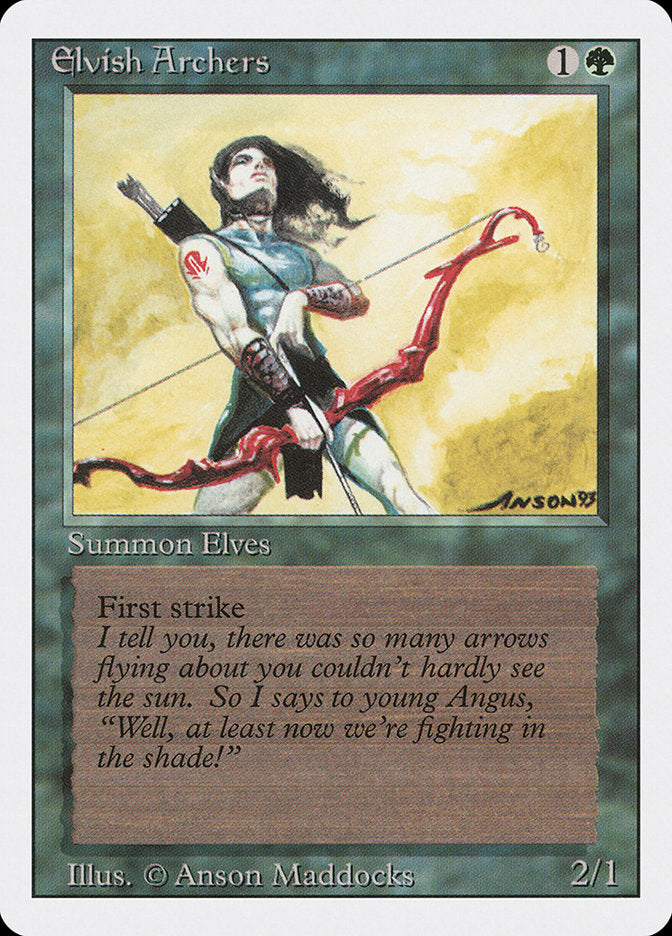 {R} Elvish Archers [Revised Edition][3ED 193]