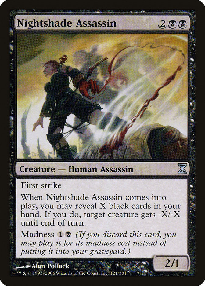 {C} Nightshade Assassin [Time Spiral][TSP 121]