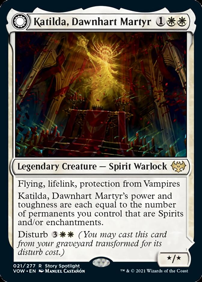 {R} Katilda, Dawnhart Martyr // Katilda's Rising Dawn [Innistrad: Crimson Vow][VOW 021]