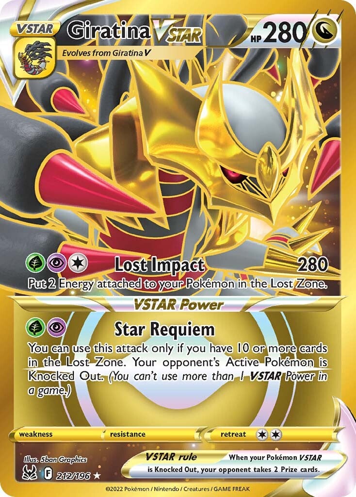 [PKM-R] Giratina VSTAR (212/196) [Sword & Shield: Lost Origin]