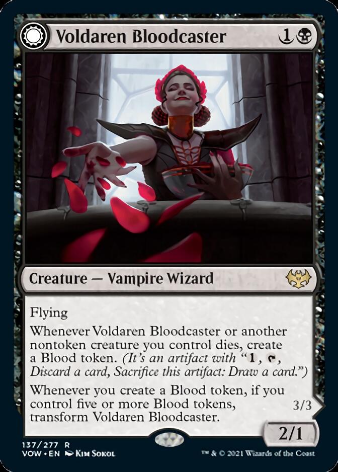 {R} Voldaren Bloodcaster // Bloodbat Summoner [Innistrad: Crimson Vow][VOW 137]