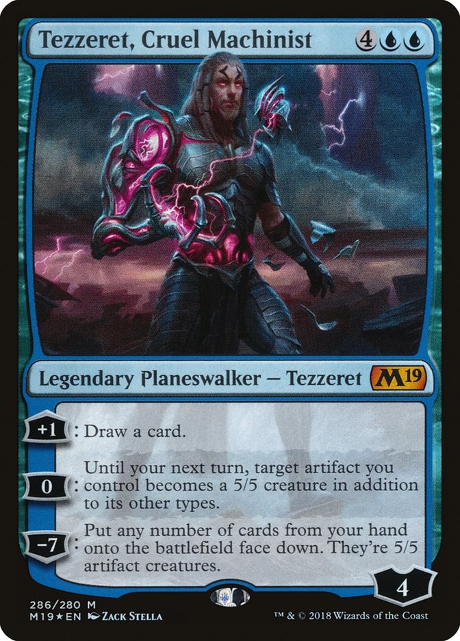 {R} Tezzeret, Cruel Machinist [Core Set 2019][M19 286]