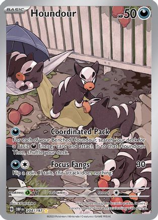 Houndour - 204/197 204 - SV03 Obsidian Flames Holofoil