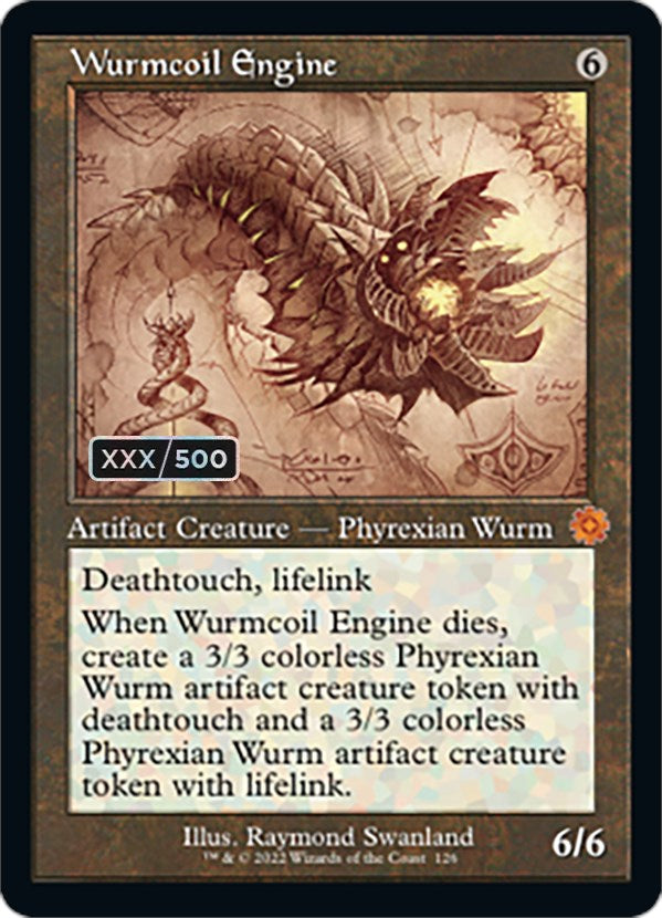 {R} Wurmcoil Engine (Schematic) (Serial Numbered) [The Brothers' War Retro Artifacts][BRR 126]