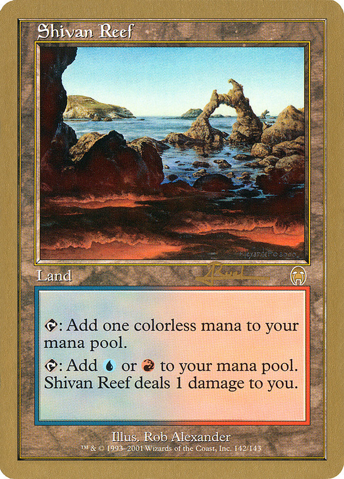 {R} Shivan Reef (Antoine Ruel) [World Championship Decks 2001][GB WC01 AR142]