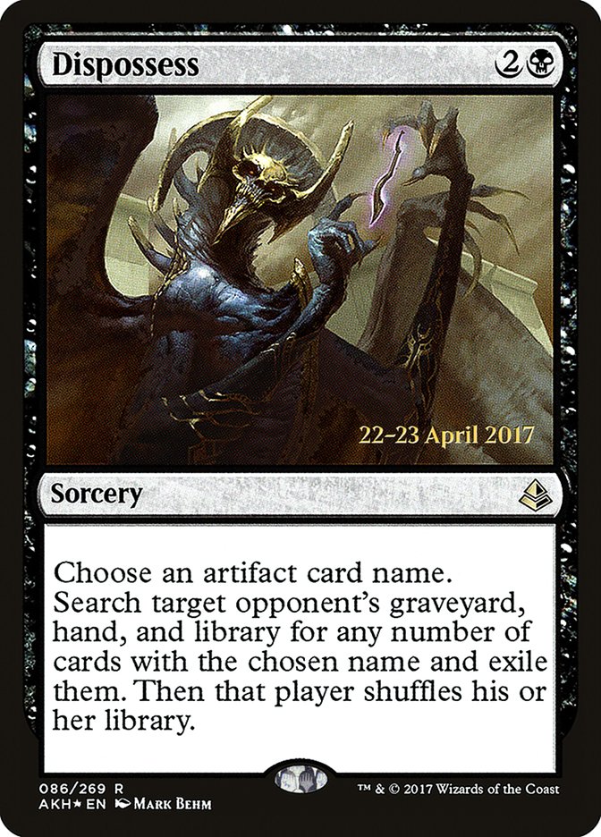 {R} Dispossess [Amonkhet Prerelease Promos][PR AKH 086]