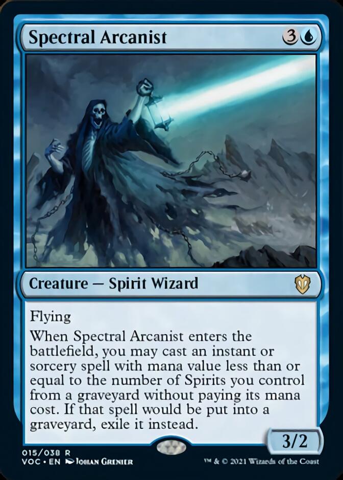 {R} Spectral Arcanist [Innistrad: Crimson Vow Commander][VOC 015]