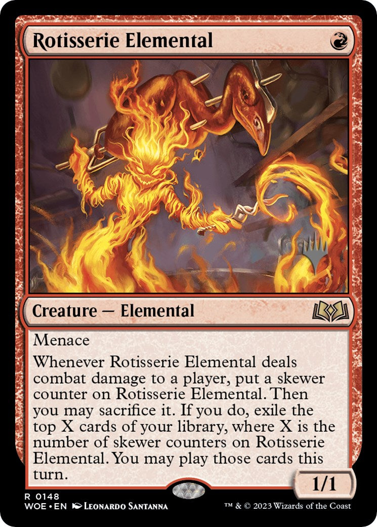 {@R} Rotisserie Elemental (Promo Pack) [Wilds of Eldraine Promos][PP WOE 148]