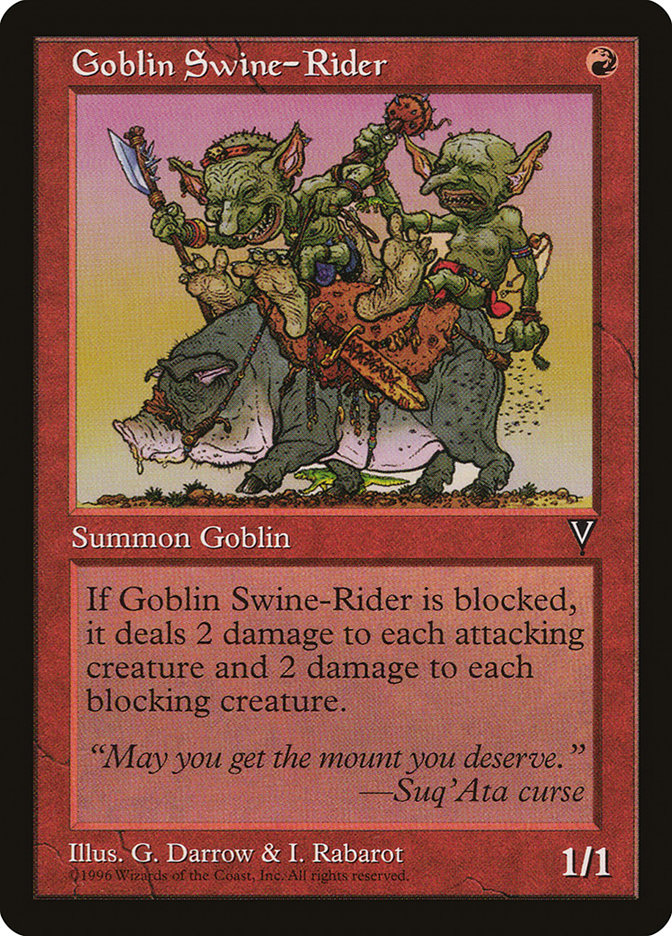 {C} Goblin Swine-Rider [Visions][VIS 081]