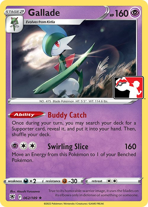 [PKM-R] Gallade (062/189) [Prize Pack Series Three]