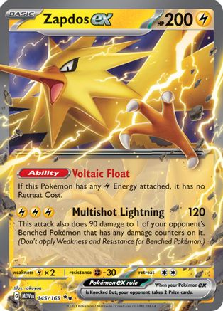 [PKM-R] Zapdos ex (145/165) [Scarlet & Violet: 151]